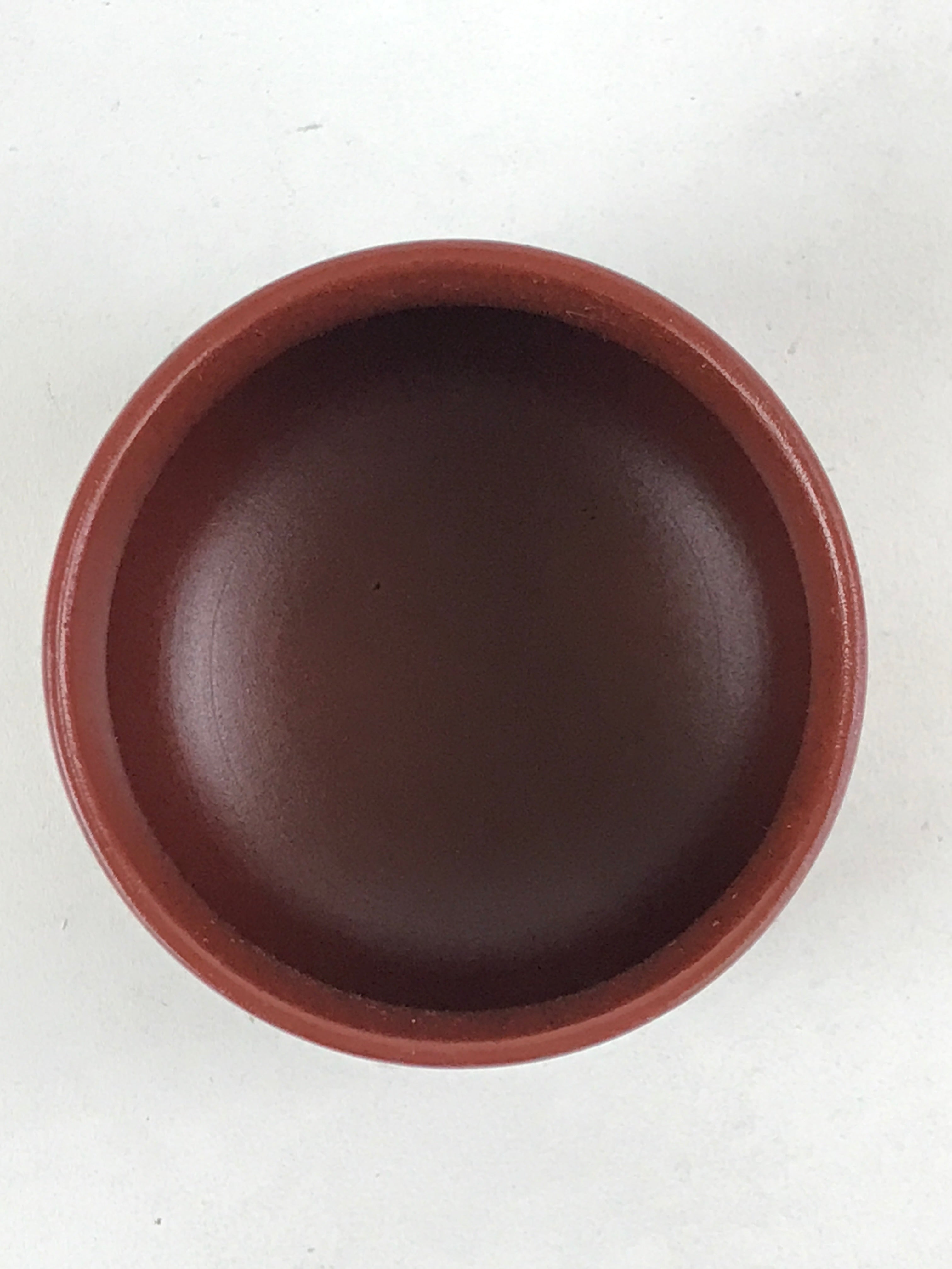 Japanese Tokoname Ware Ceramic Teacup Vtg Pottery Yunomi Brown Lines TC378