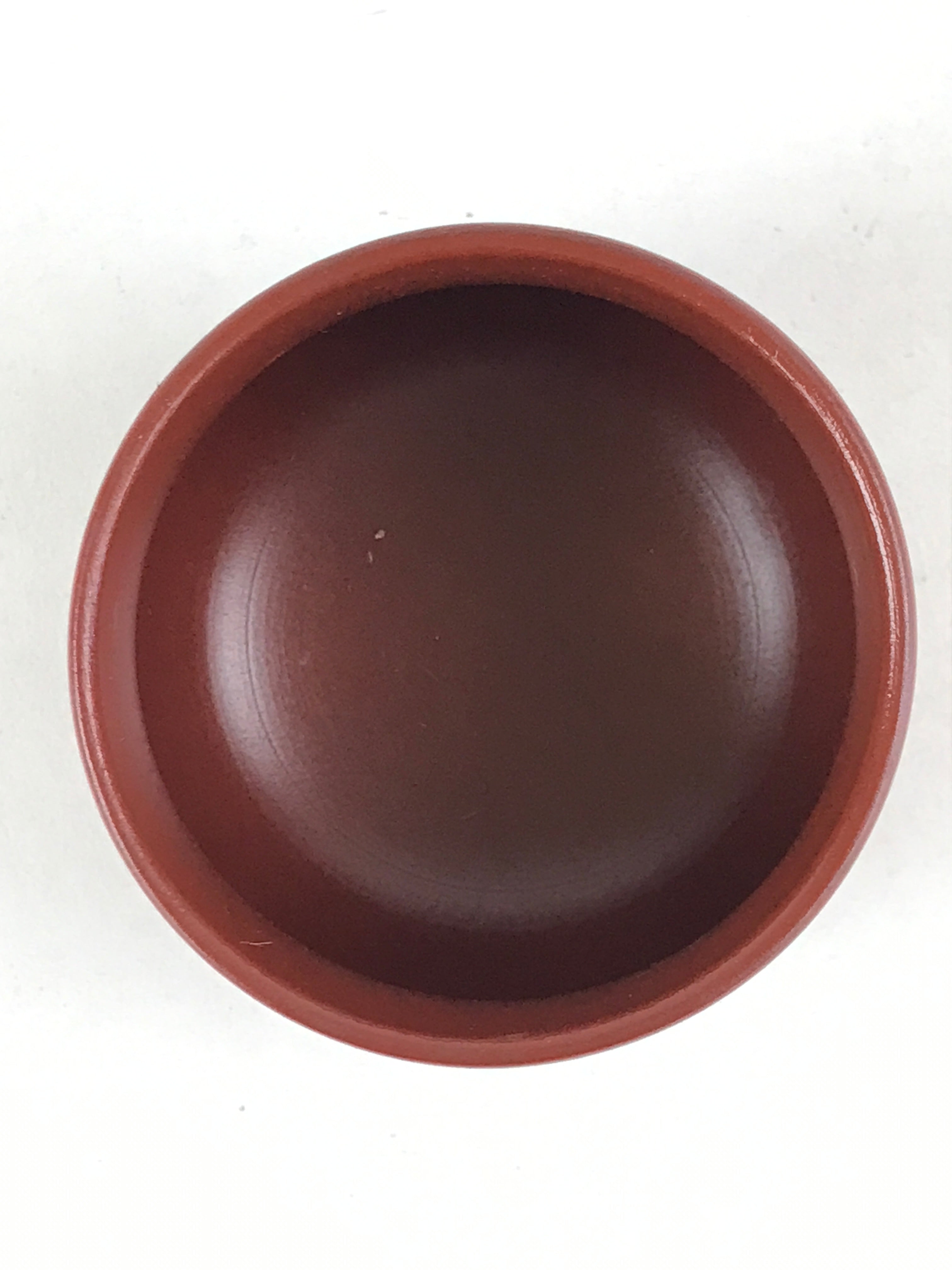 Japanese Tokoname Ware Ceramic Teacup Vtg Pottery Yunomi Brown Lines TC379