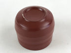 Japanese Tokoname Ware Ceramic Teacup Vtg Pottery Yunomi Brown Lines TC380