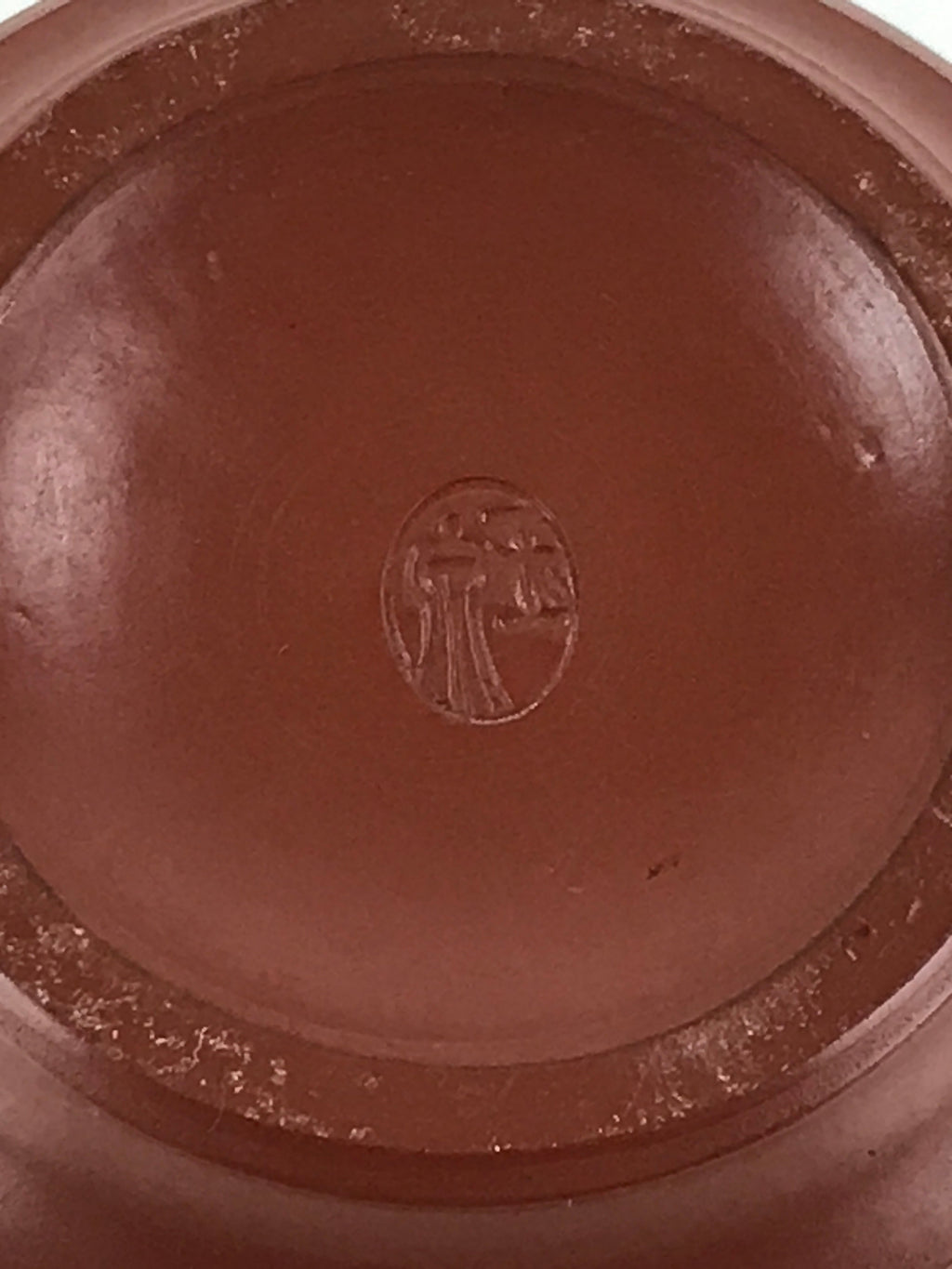Japanese Tokoname ware Ceramic Lidded Teacup Vtg Pottery Yunomi Red Brown TC341