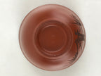 Japanese Tokoname ware Ceramic Teacup Vtg Pottery Yunomi Red Brown Bamboo TC337