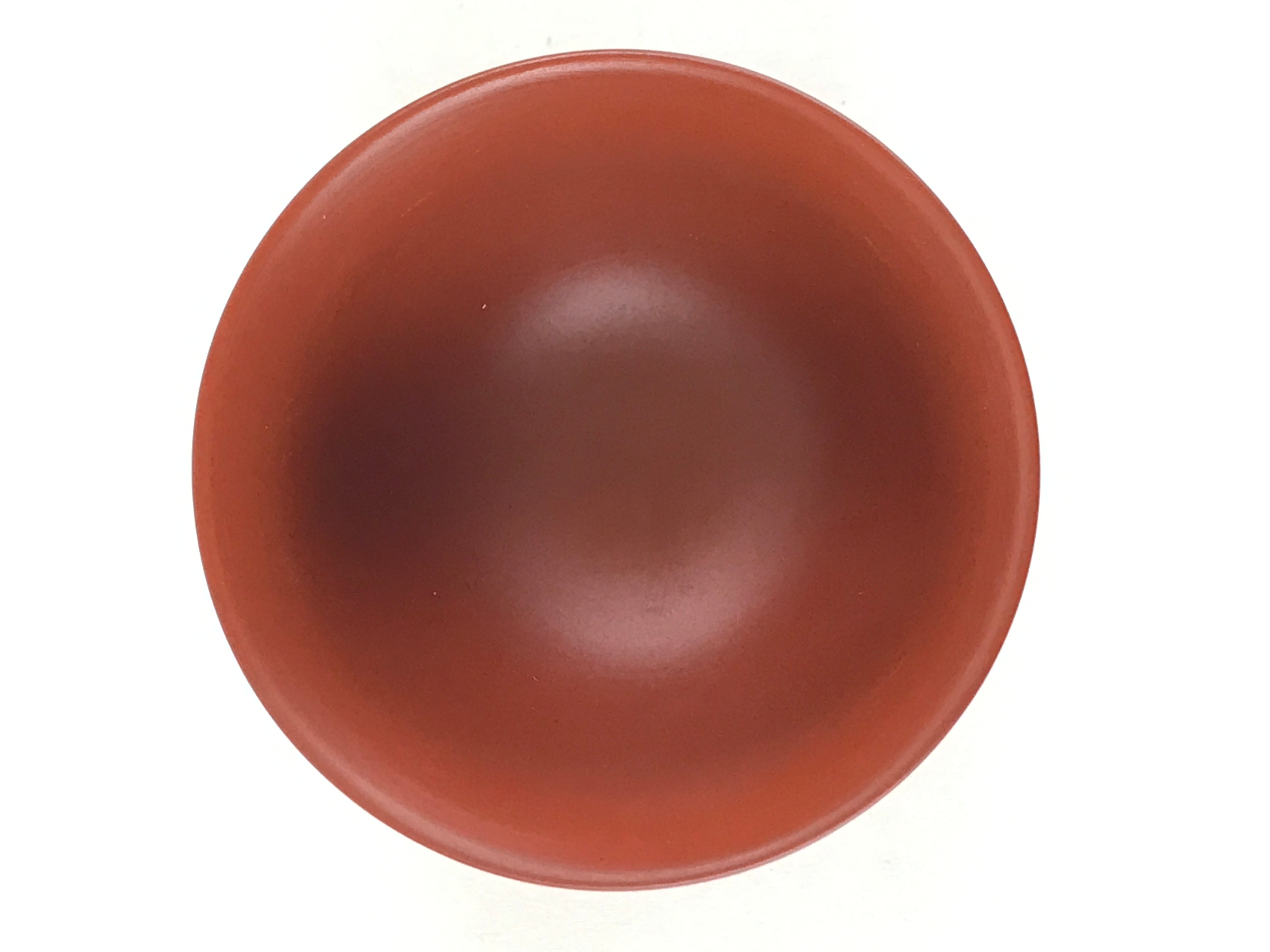 Japanese Tokoname ware Ceramic Teacup Vtg Pottery Yunomi Red Brown Bamboo TC338