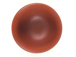 Japanese Tokoname ware Ceramic Teacup Vtg Pottery Yunomi Red Brown Bamboo TC338