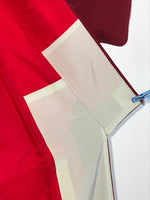 Japanese Traditional Clothes Kimono Dark Red Event Full Dress Silk flower KM218