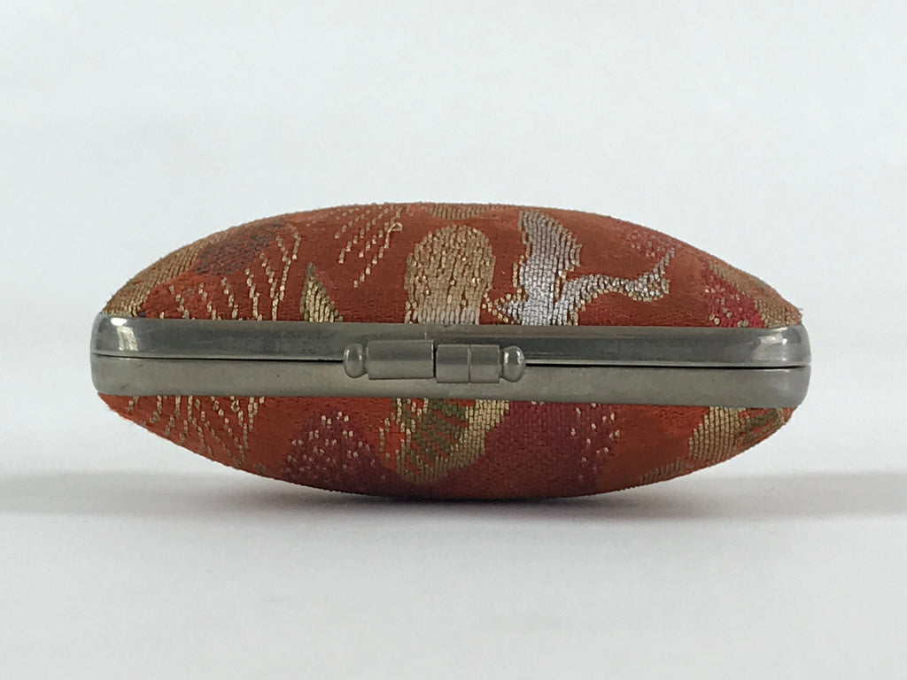 Japanese Traditional Craft Signature Stamp Case Vtg With Clasp Red KB71