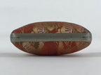 Japanese Traditional Craft Signature Stamp Case Vtg With Clasp Red KB71