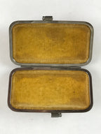 Japanese Traditional Craft Signature Stamp Case Vtg With Clasp Red KB71