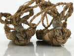 Japanese Traditional Footwear Waraji Rice Straw Sandals Vtg Woven Warazori JK871