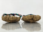 Japanese Traditional Footwear Warazori Rice Straw Sandals Vtg Woven Waraji JK869