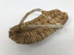 Japanese Traditional Footwear Warazori Rice Straw Sandals Vtg Woven Waraji JK921