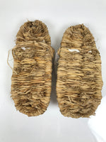 Japanese Traditional Footwear Warazori Rice Straw Sandals Vtg Woven Waraji JK922