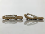 Japanese Traditional Footwear Warazori Rice Straw Sandals Vtg Woven Waraji JK922