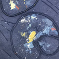 Japanese Traditional Handmade Washi Paper Display Art Vtg Rope Blue Yellow FL289