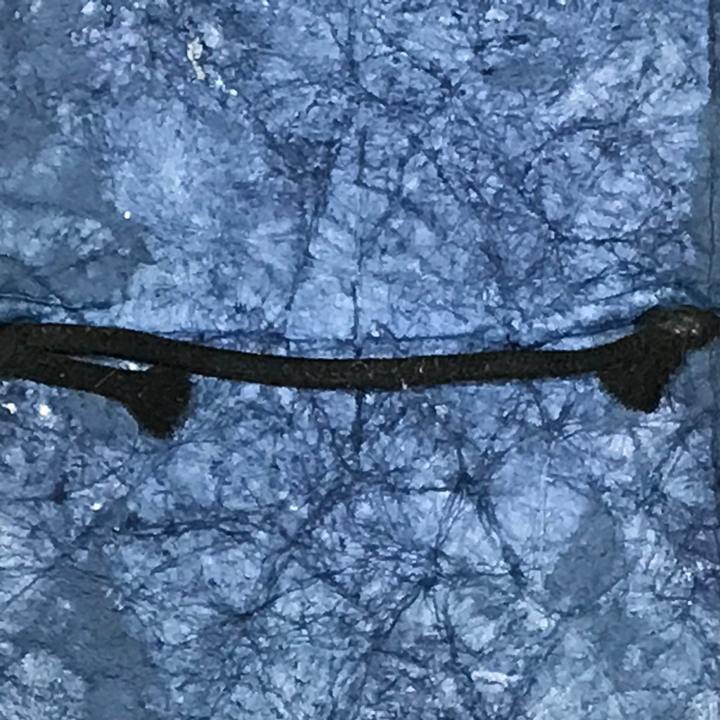 Japanese Traditional Handmade Washi Paper Display Art Vtg Rope Knot Blue FL291