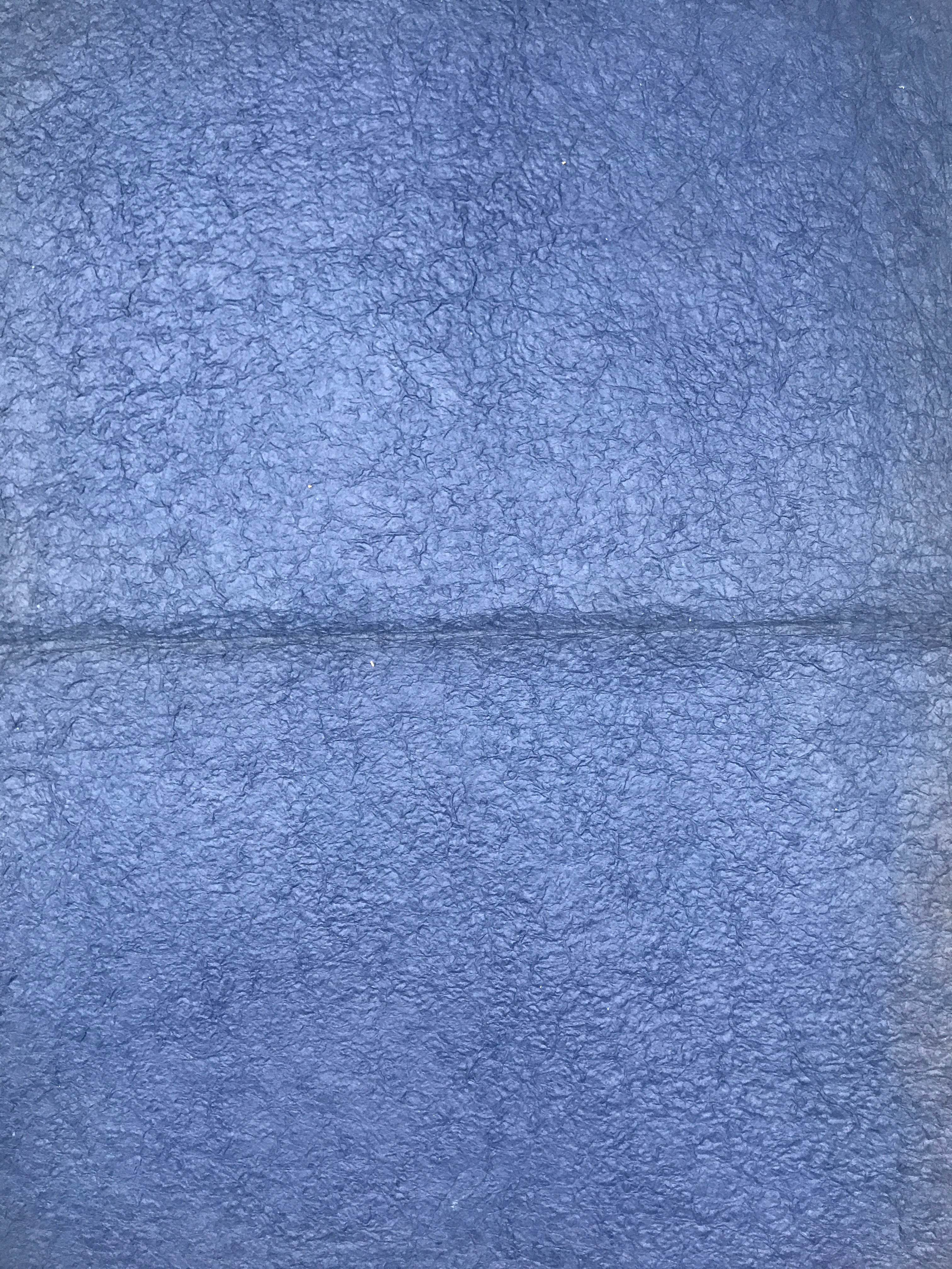 Japanese Traditional Handmade Washi Paper Sheet Vtg Craft Material Blue FL281