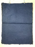 Japanese Traditional Handmade Washi Paper Sheet Vtg Craft Material Blue FL281