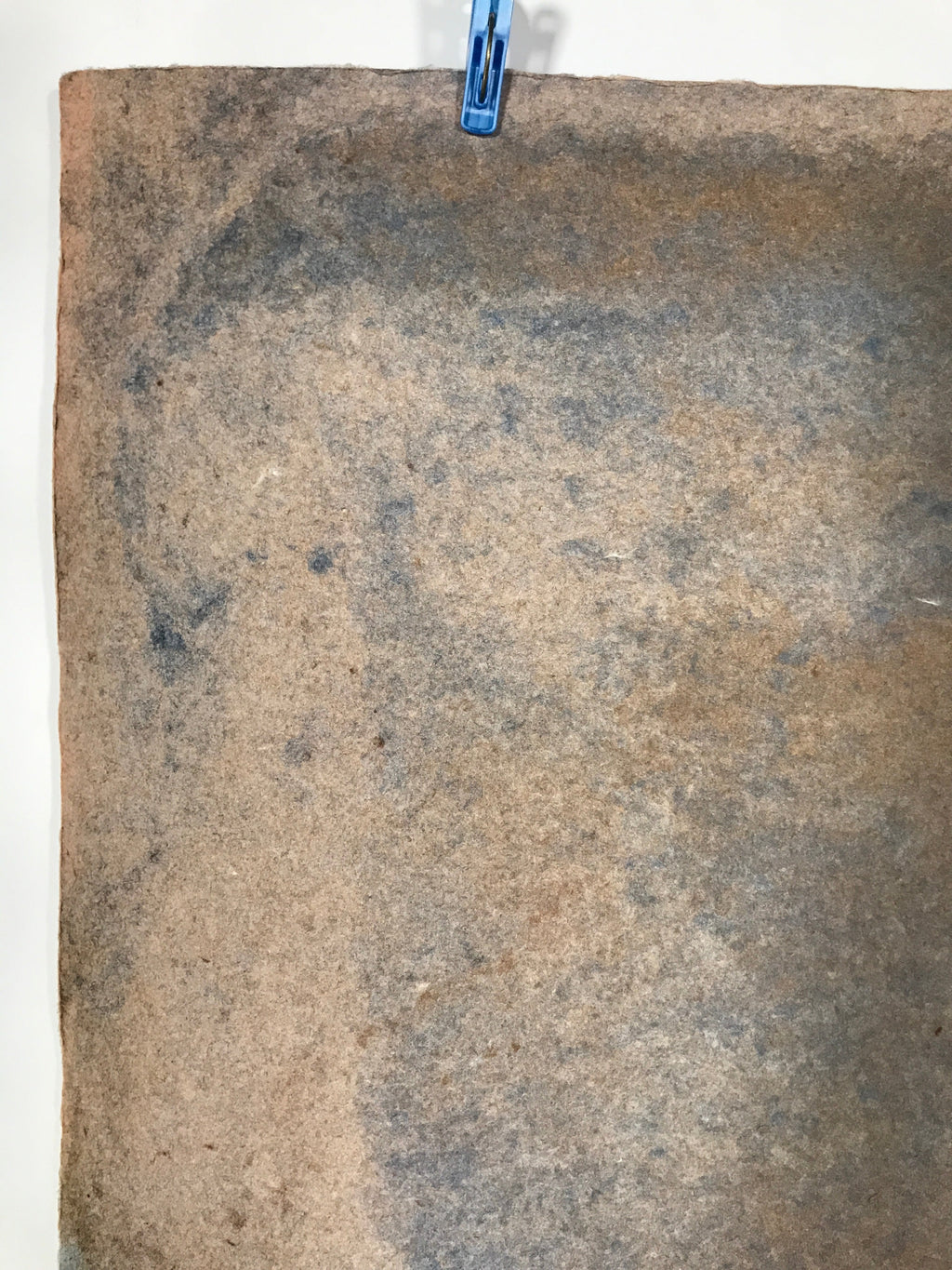 Japanese Traditional Handmade Washi Paper Sheet Vtg Craft Material Brown FL284