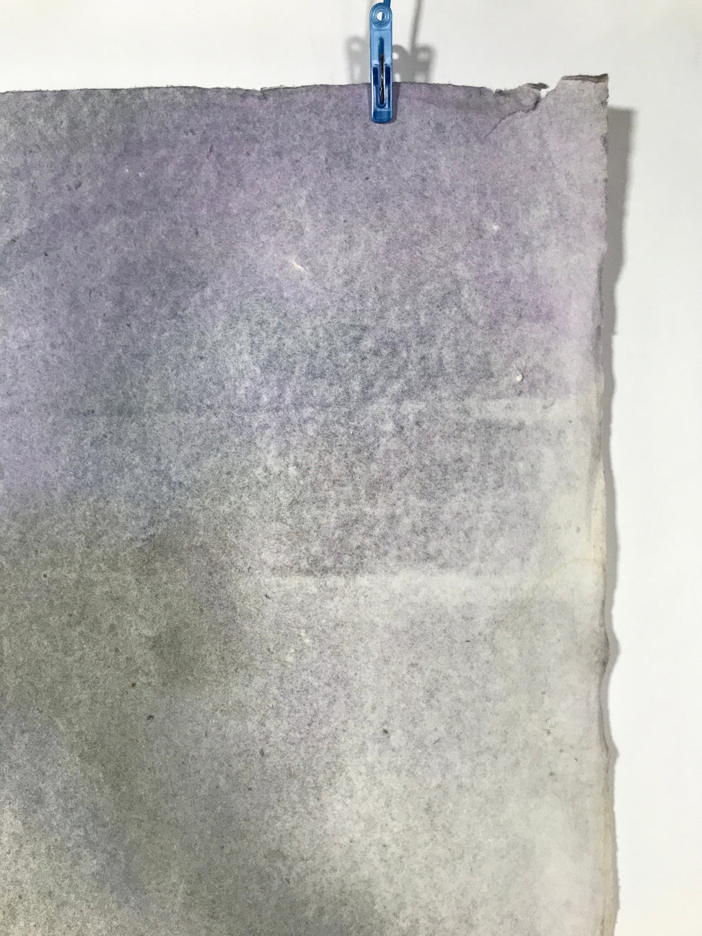 Japanese Traditional Handmade Washi Paper Sheet Vtg Craft Material Gray FL282