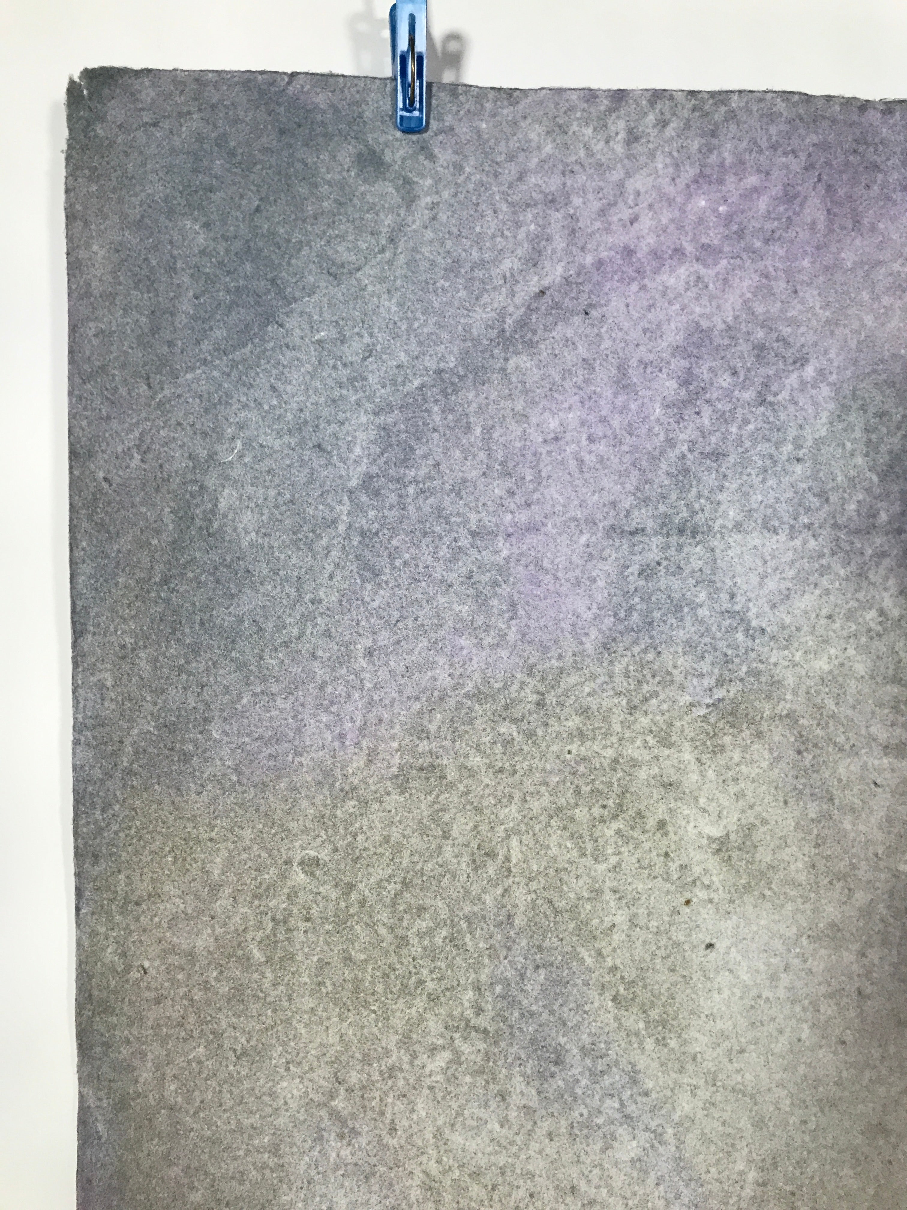 Japanese Traditional Handmade Washi Paper Sheet Vtg Craft Material Gray FL282
