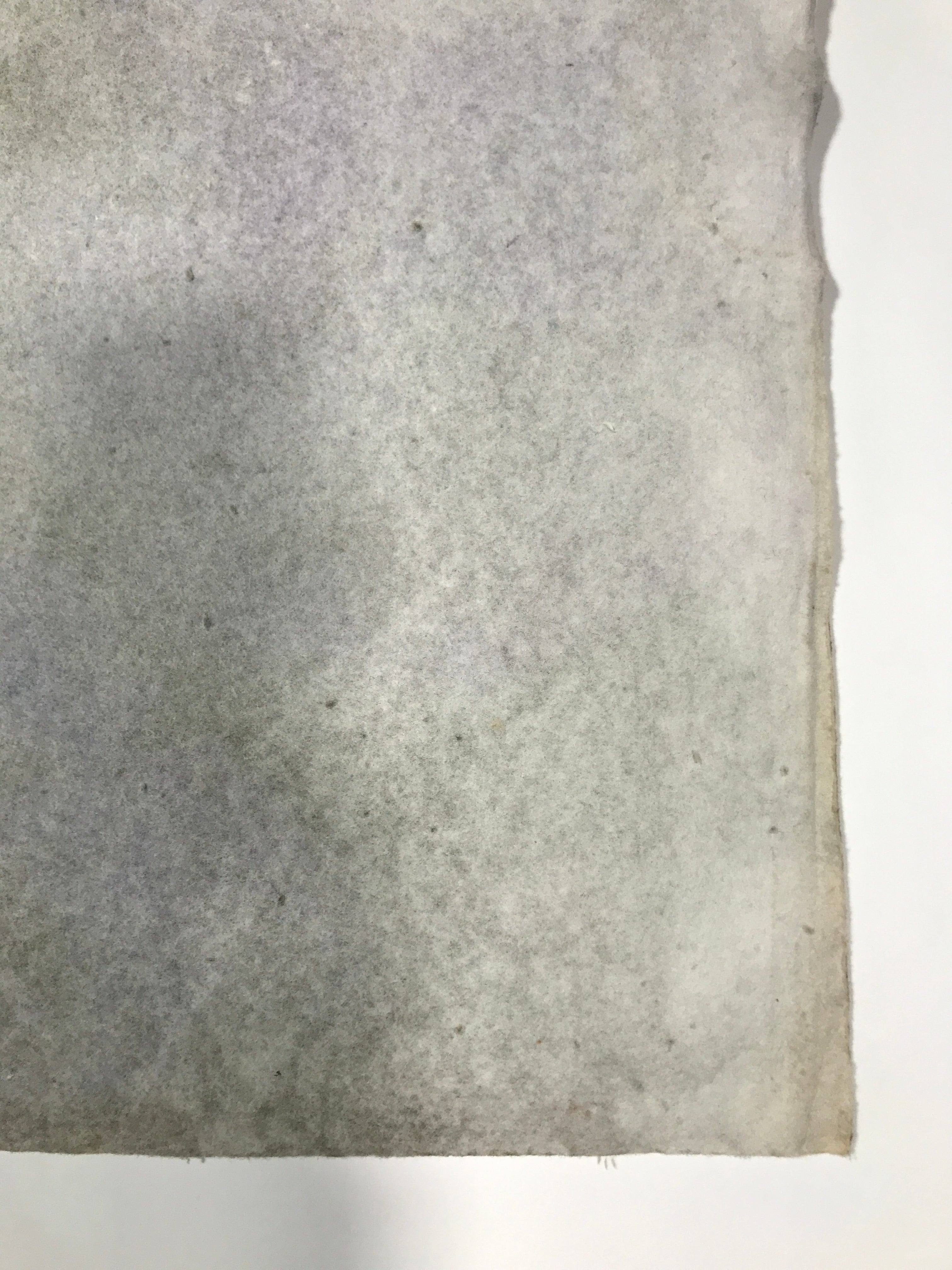 Japanese Traditional Handmade Washi Paper Sheet Vtg Craft Material Gray FL282
