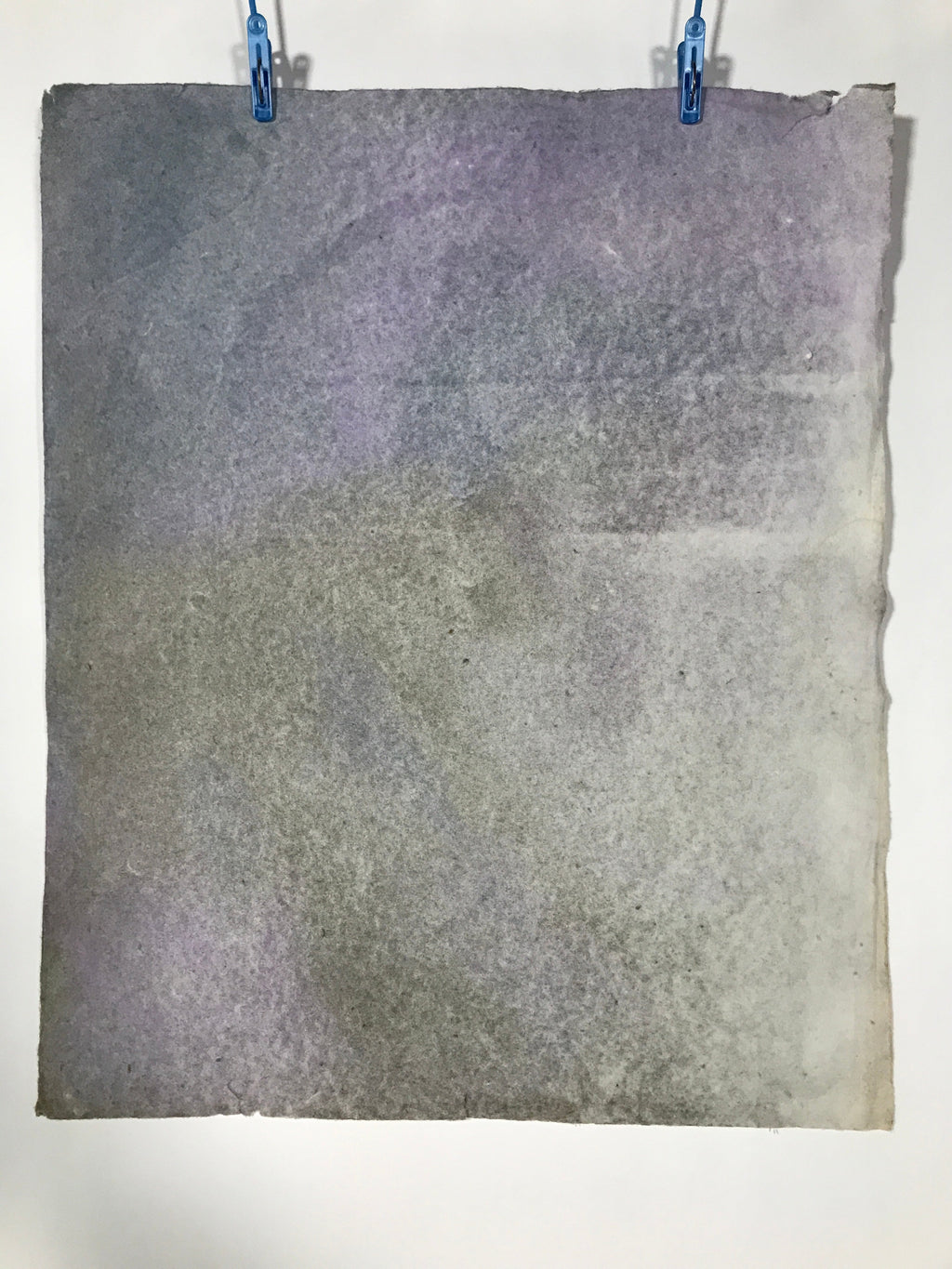 Japanese Traditional Handmade Washi Paper Sheet Vtg Craft Material Gray FL282
