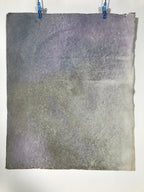Japanese Traditional Handmade Washi Paper Sheet Vtg Craft Material Gray FL282