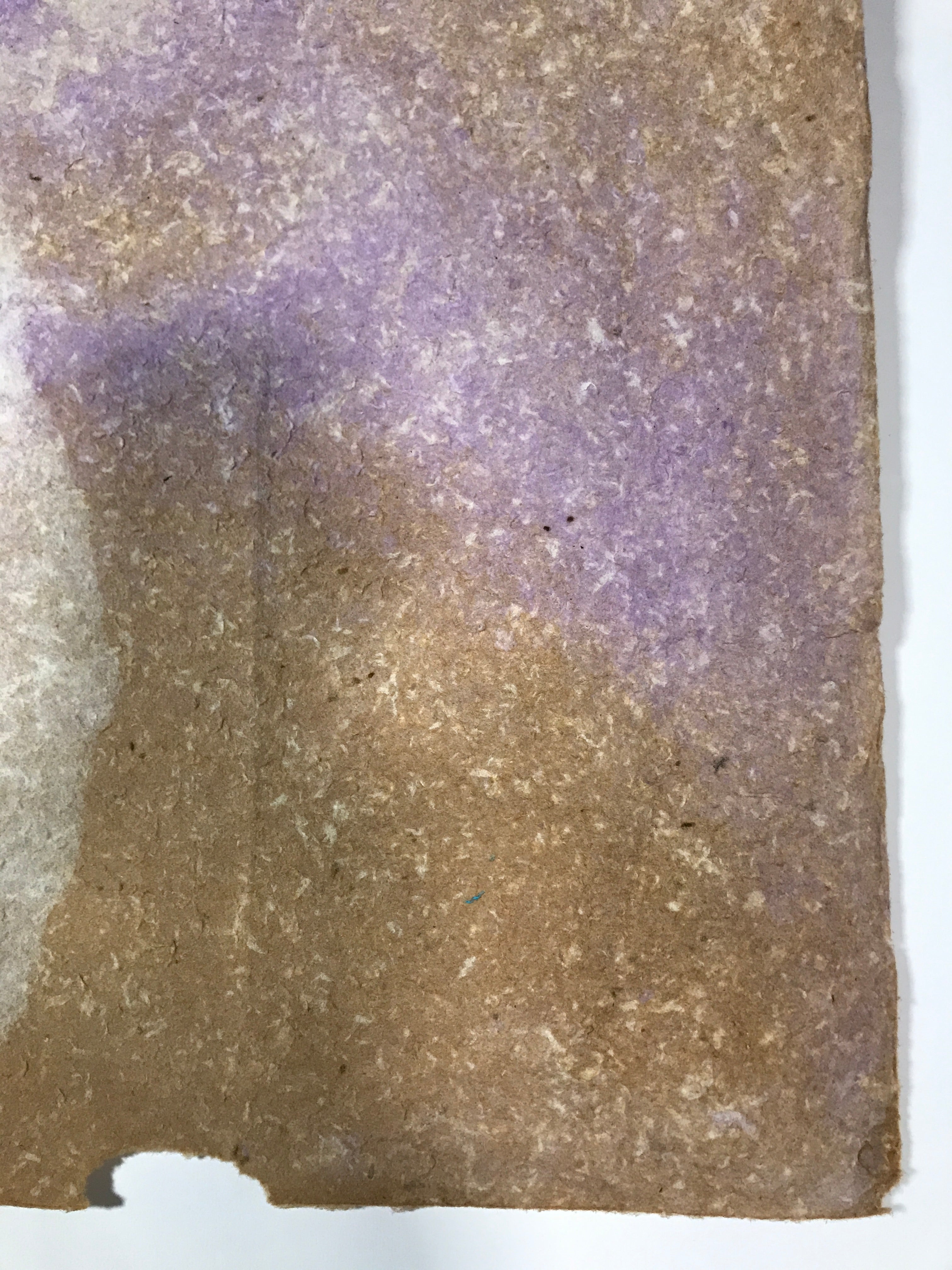 Japanese Traditional Handmade Washi Paper Sheet Vtg Craft Material Purple FL285
