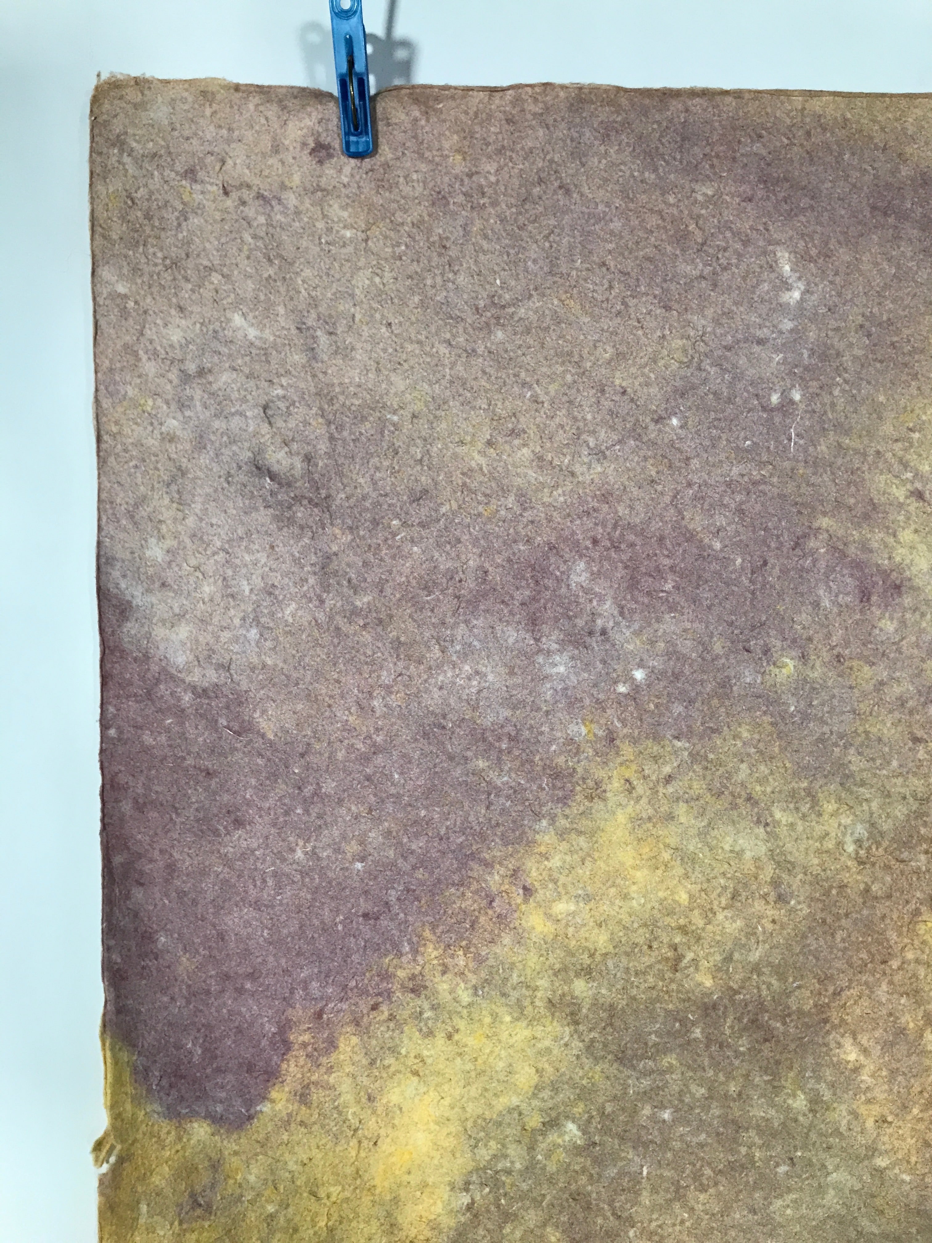 Japanese Traditional Handmade Washi Paper Sheet Vtg Craft Material Purple FL286