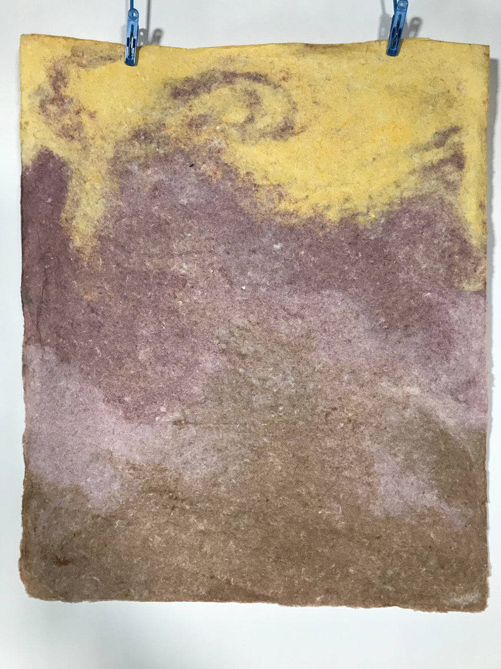 Japanese Traditional Handmade Washi Paper Sheet Vtg Craft Material Purple FL288