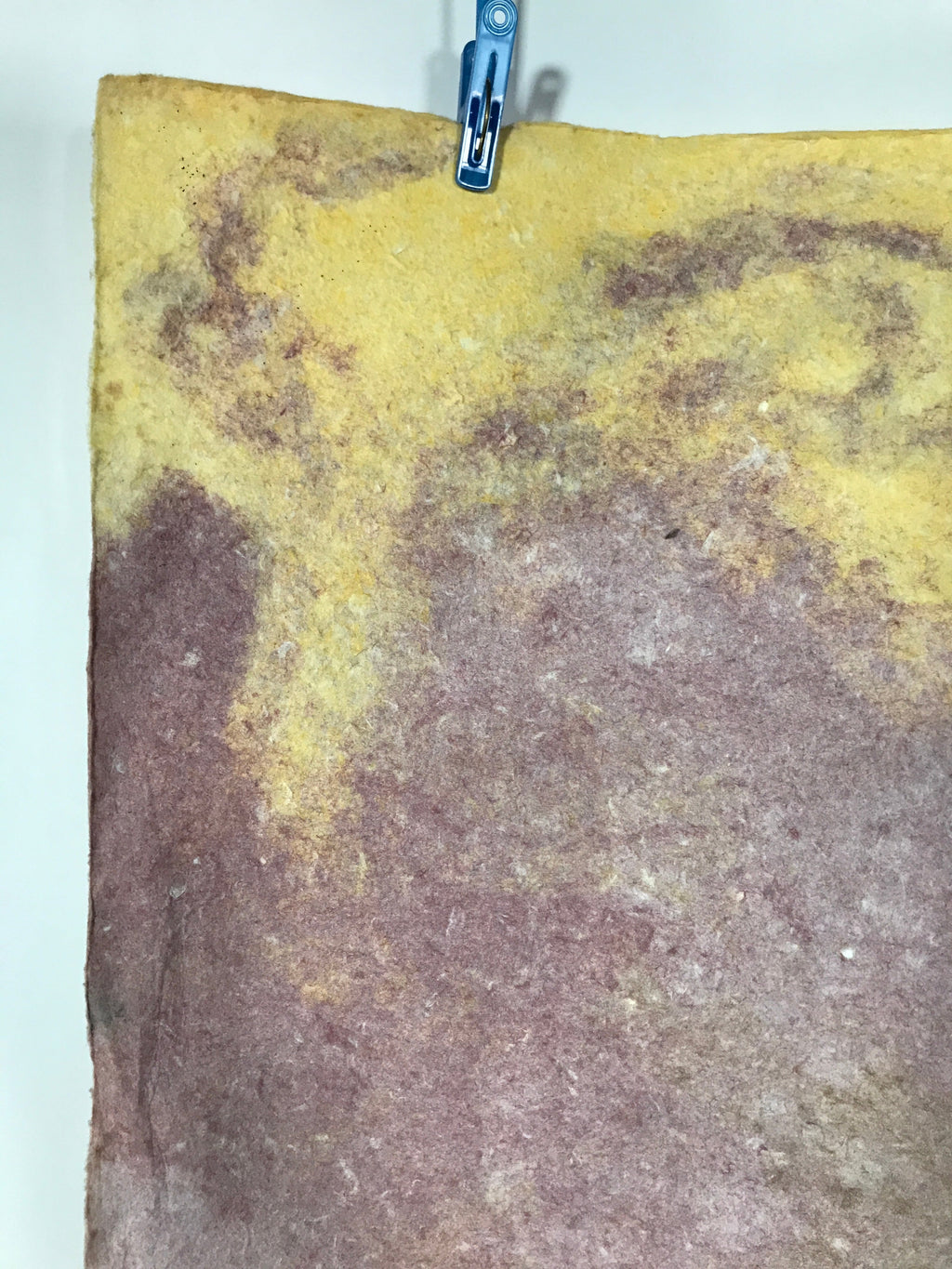Japanese Traditional Handmade Washi Paper Sheet Vtg Craft Material Purple FL288