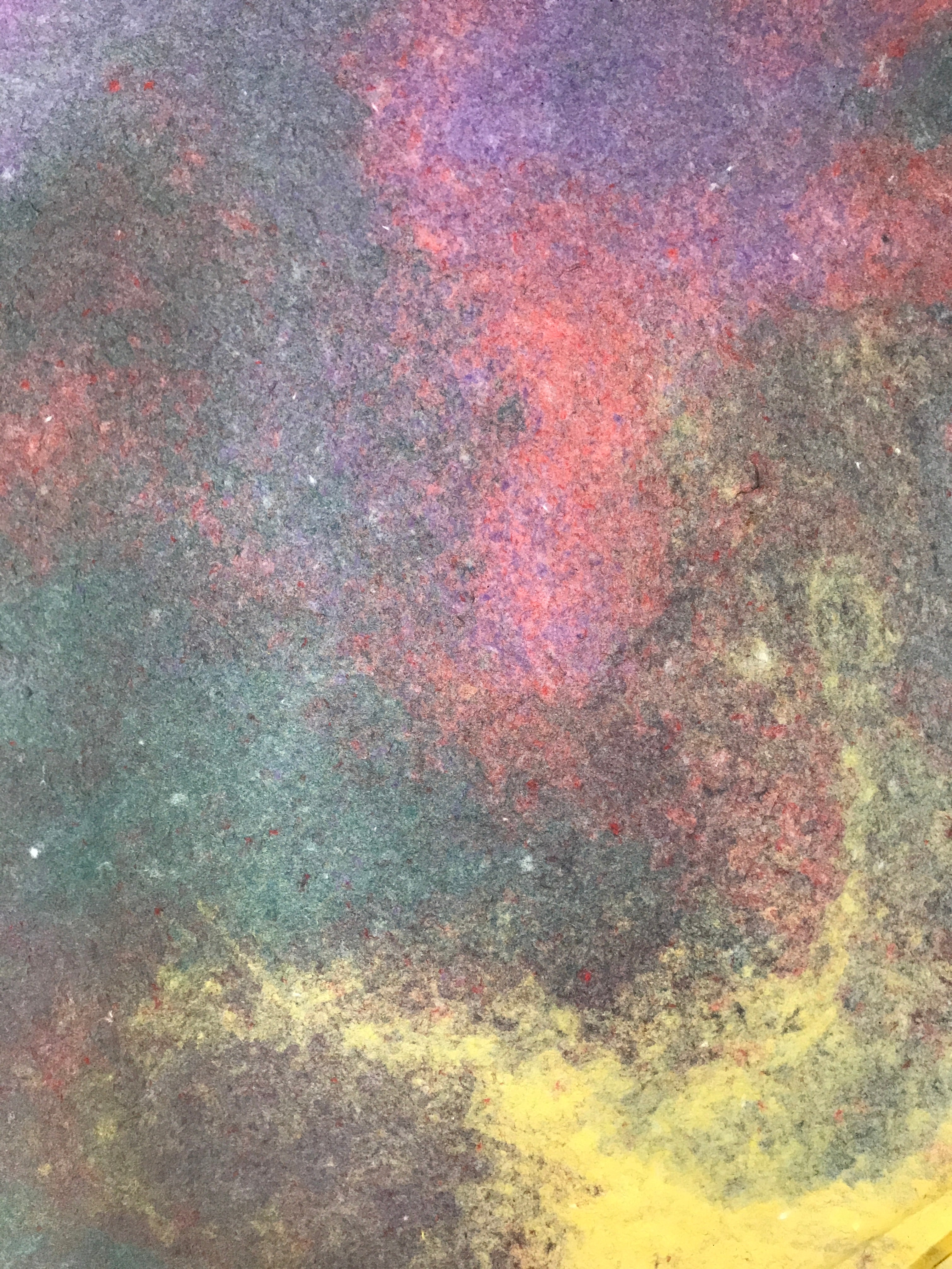 Japanese Traditional Handmade Washi Paper Sheet Vtg Craft Material Rainbow FL287