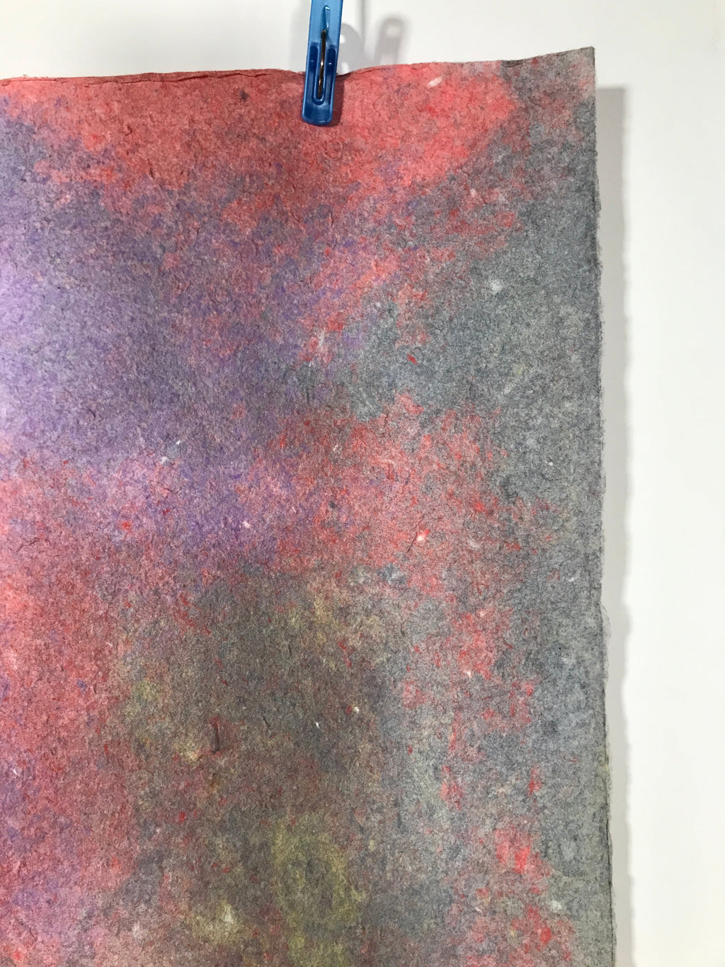 Japanese Traditional Handmade Washi Paper Sheet Vtg Craft Material Rainbow FL287