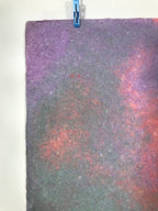 Japanese Traditional Handmade Washi Paper Sheet Vtg Craft Material Rainbow FL287