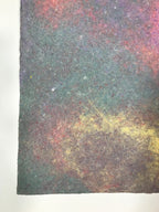 Japanese Traditional Handmade Washi Paper Sheet Vtg Craft Material Rainbow FL287