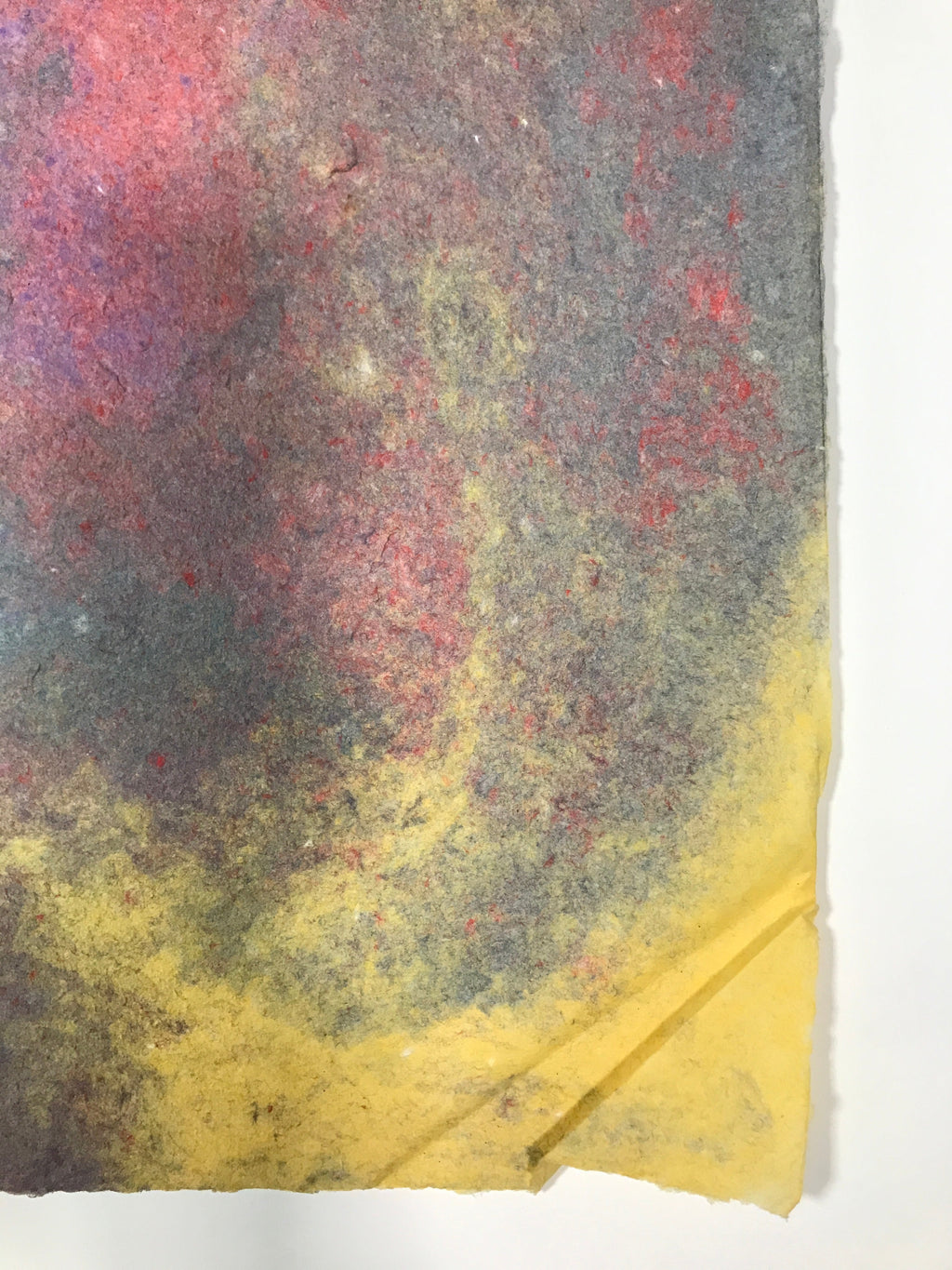 Japanese Traditional Handmade Washi Paper Sheet Vtg Craft Material Rainbow FL287