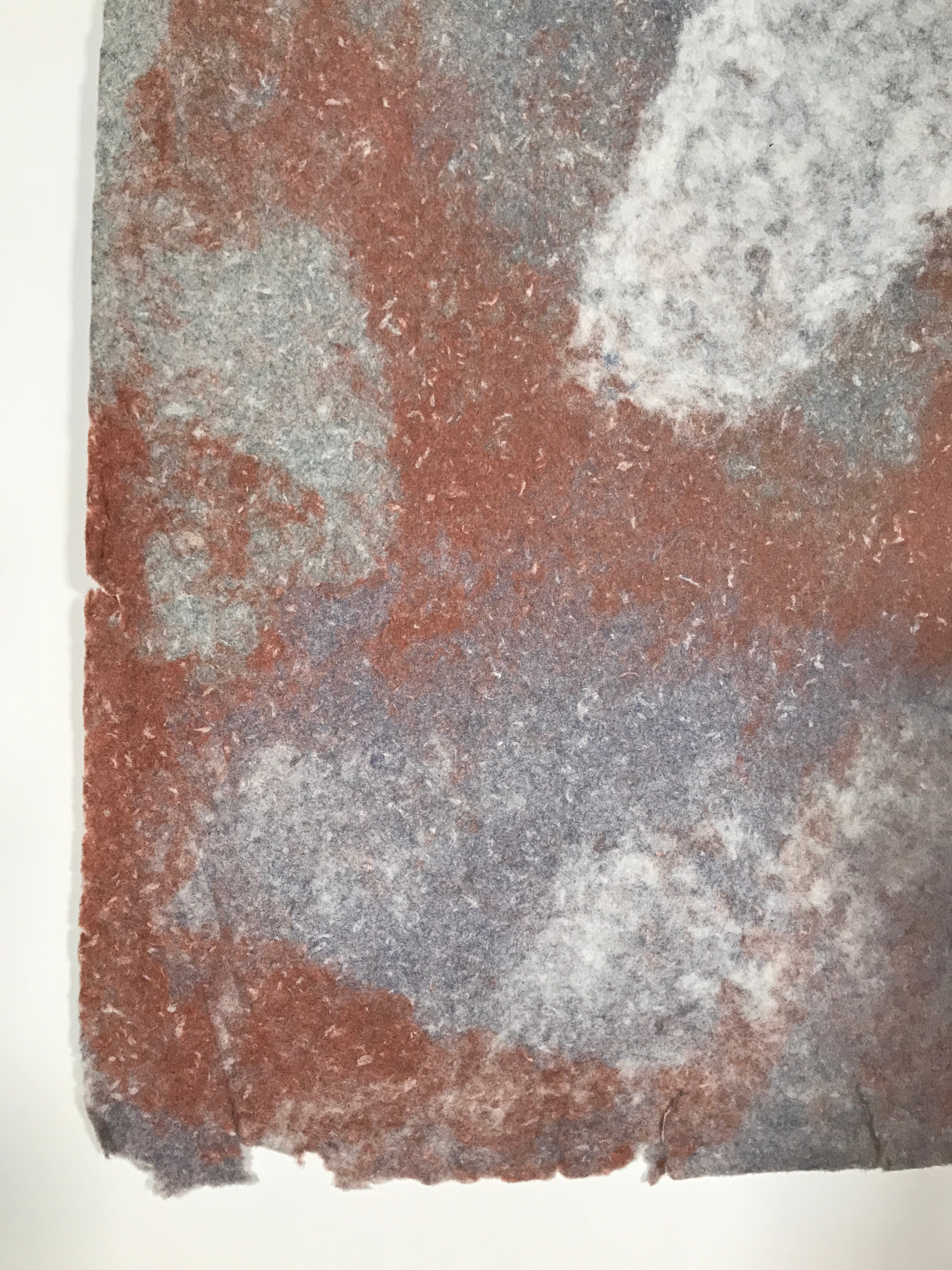 Japanese Traditional Handmade Washi Paper Sheet Vtg Craft Material Red FL283
