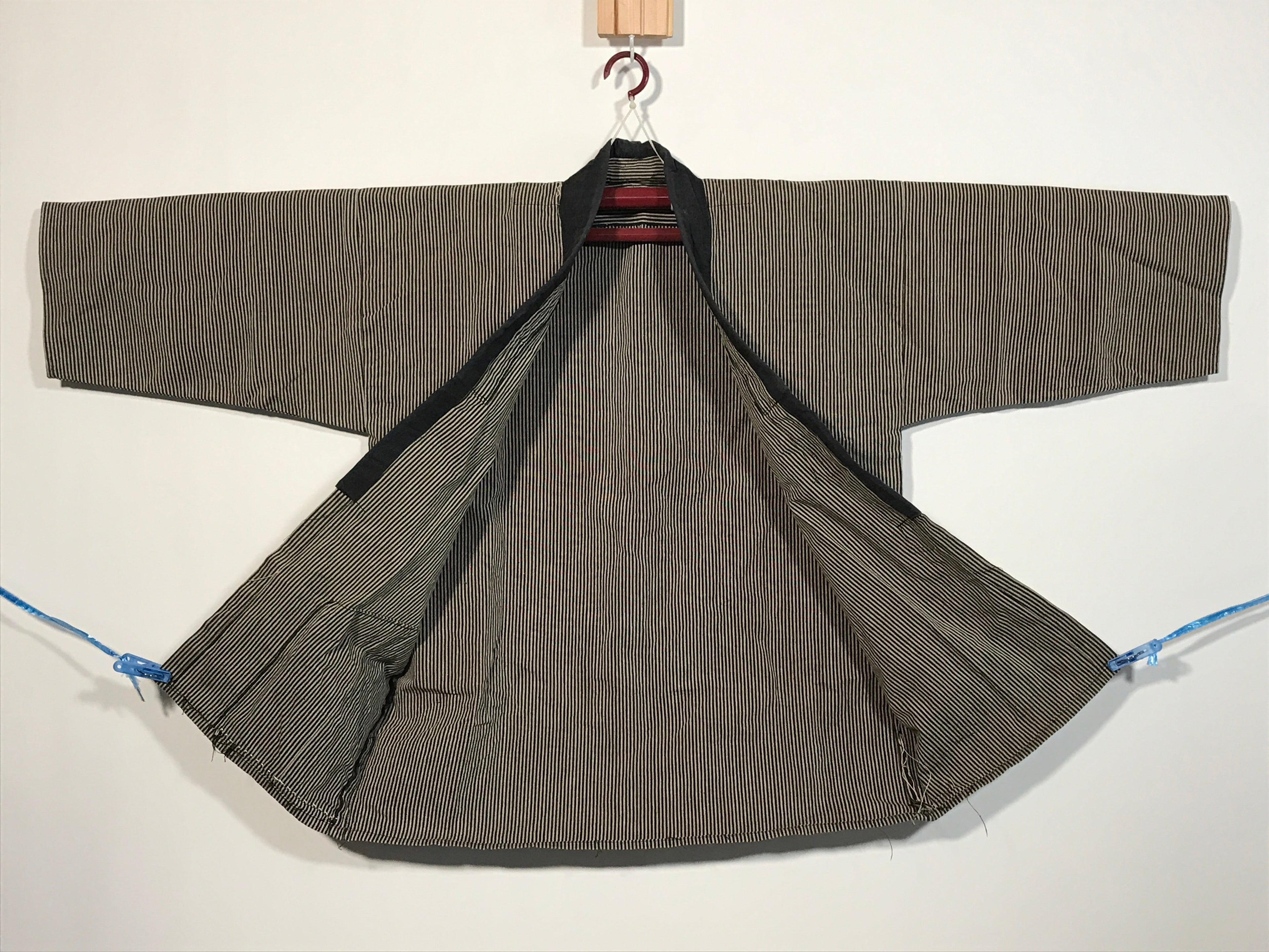 Japanese Traditional Matsuri Festival Happi Coat Inanishi Hanbaijyo Black KM215
