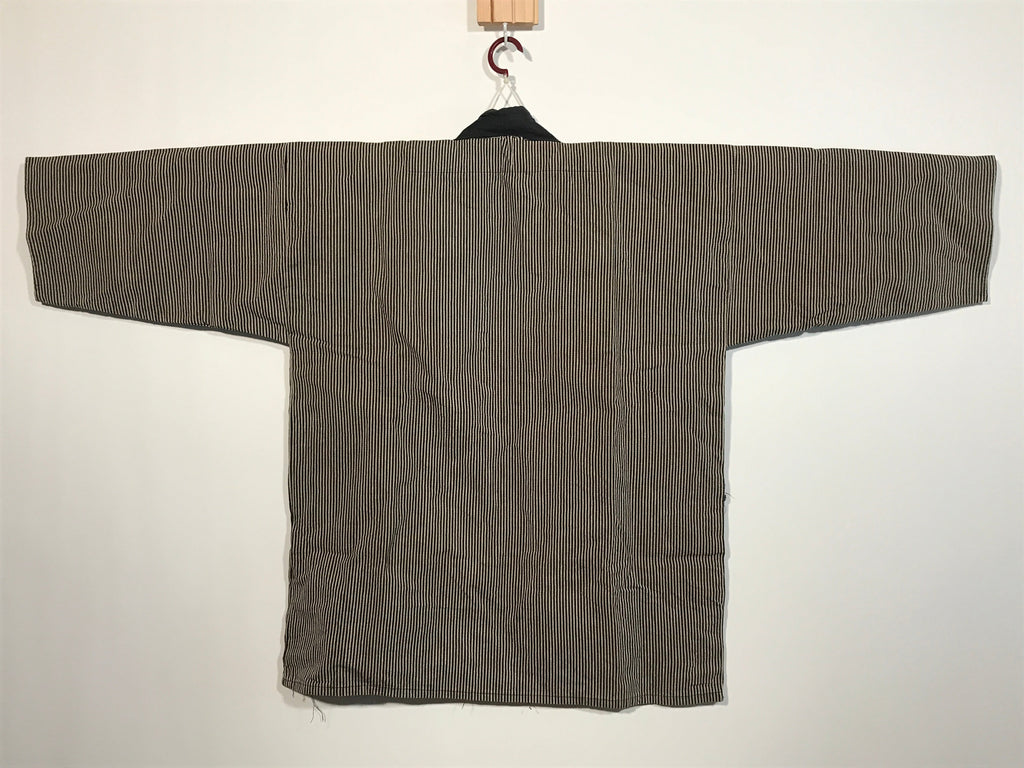 Japanese Traditional Matsuri Festival Happi Coat Inanishi Hanbaijyo Black KM215
