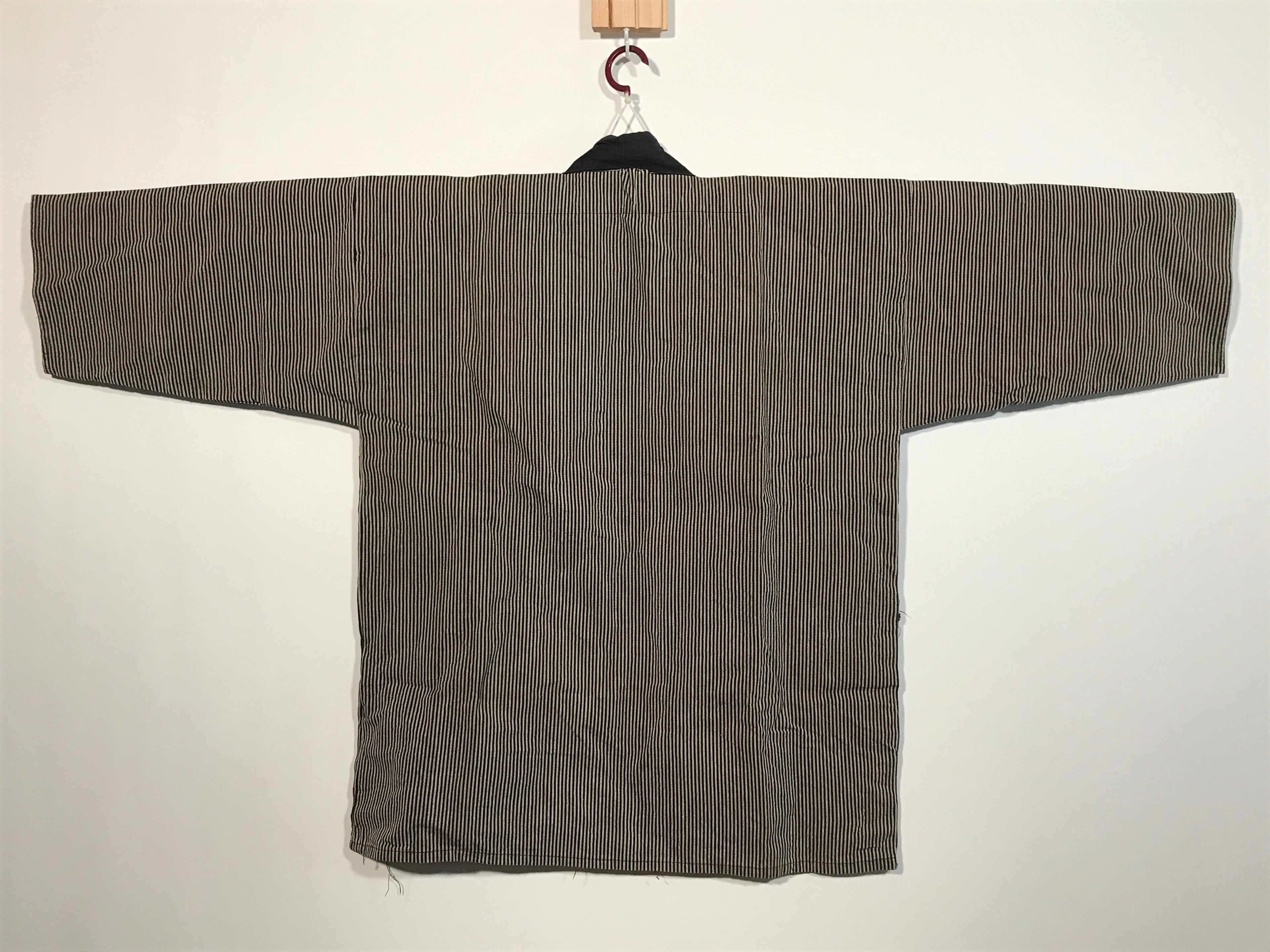 Japanese Traditional Matsuri Festival Happi Coat Inanishi Hanbaijyo Black KM215