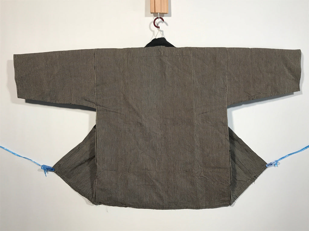 Japanese Traditional Matsuri Festival Happi Coat Inanishi Hanbaijyo Black KM215
