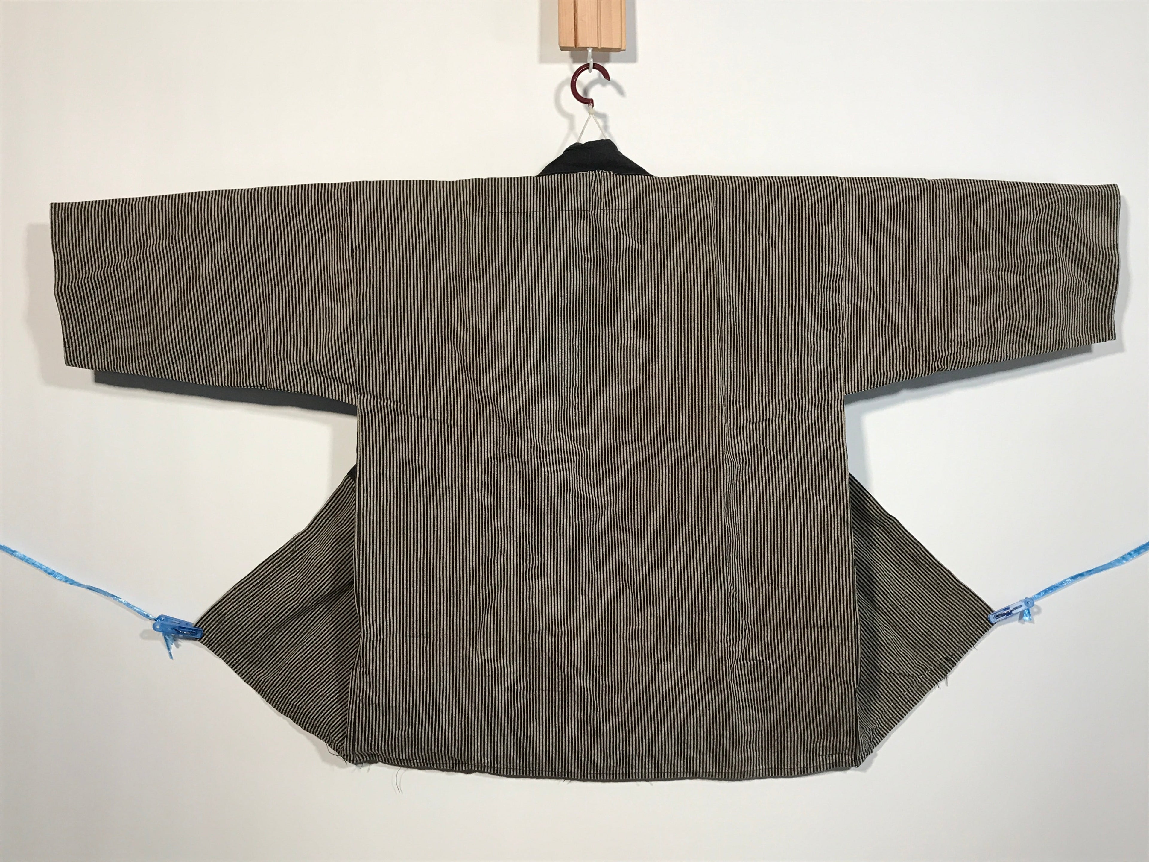Japanese Traditional Matsuri Festival Happi Coat Inanishi Hanbaijyo Black KM215