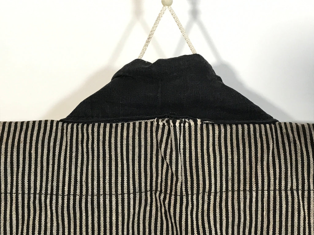 Japanese Traditional Matsuri Festival Happi Coat Inanishi Hanbaijyo Black KM215