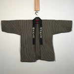 Japanese Traditional Matsuri Festival Happi Coat Inanishi Hanbaijyo Black KM215