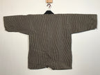 Japanese Traditional Matsuri Festival Happi Coat Inanishi Hanbaijyo Black KM216