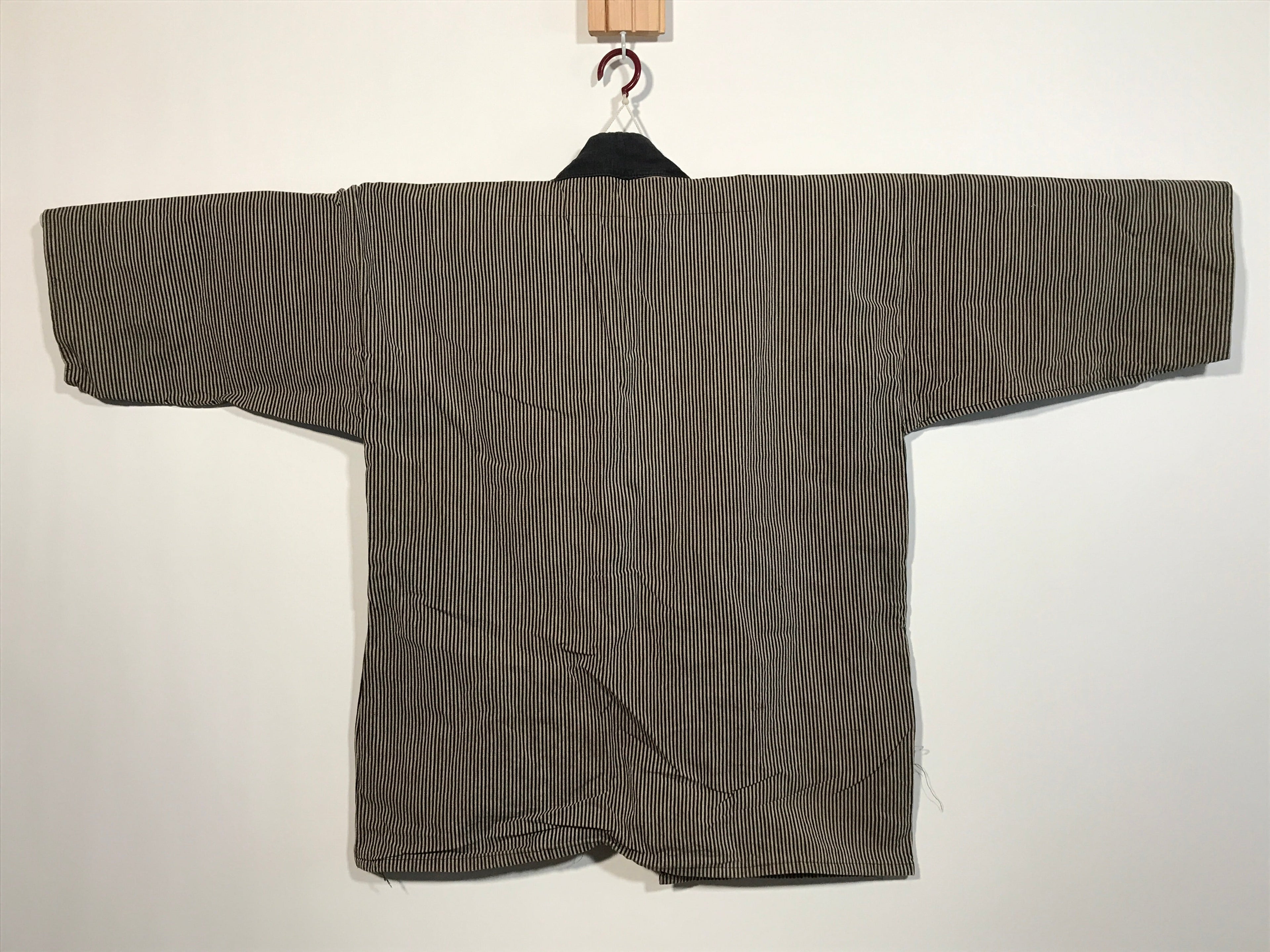Japanese Traditional Matsuri Festival Happi Coat Inanishi Hanbaijyo Black KM216