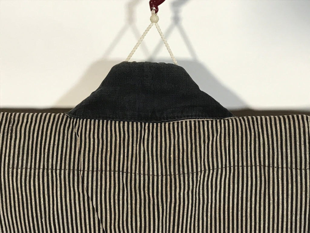 Japanese Traditional Matsuri Festival Happi Coat Inanishi Hanbaijyo Black KM216