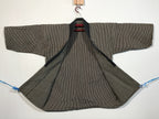 Japanese Traditional Matsuri Festival Happi Coat Inanishi Hanbaijyo Black KM216