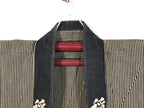 Japanese Traditional Matsuri Festival Happi Coat Inanishi Hanbaijyo Black KM216