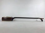 Japanese Traditional Shamisen Vtg Wood Instrument Fabric Purple Dark Brown JK578