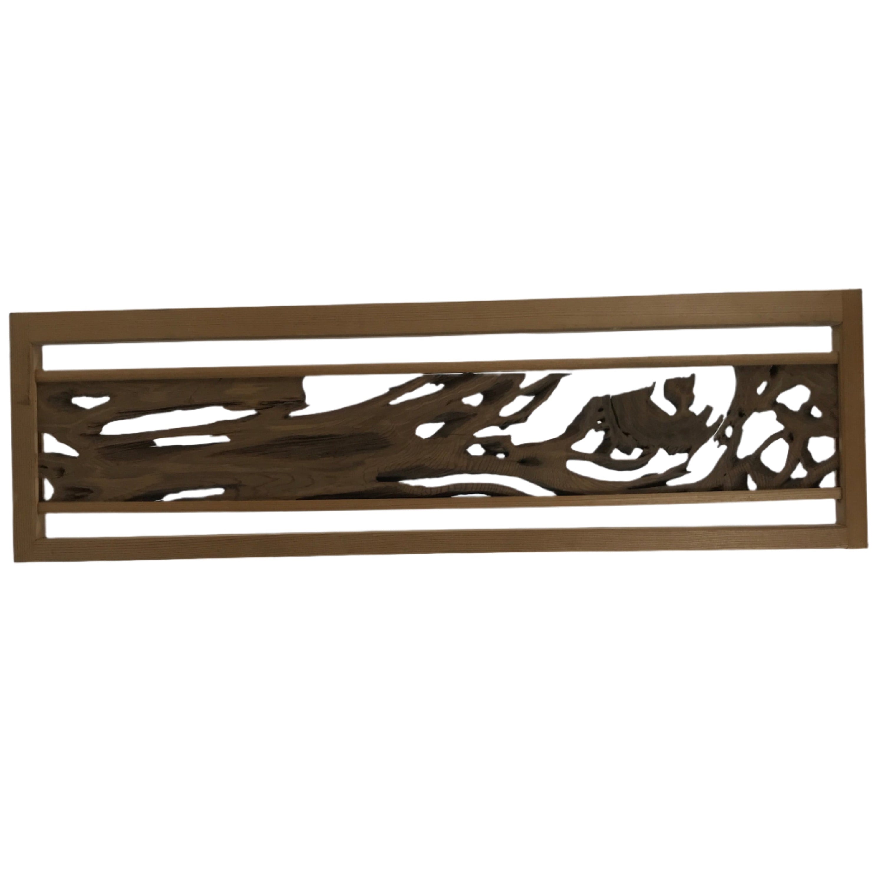 Japanese Traditional Wooden Transom Panel Ranma Vtg Door Carving Decoration R25